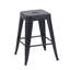 Tabouret à hauteur de comptoir 24 po, ensemble de 4 tabourets de bar en métal sans dossier, empilable, amovible et facile à assembler, pour économiser de l'espace pour un îlot de cuisine / bar / café / salle à manger-768049086-768049084-768049058