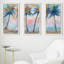 «Color Pop Palms» par Nan - reproduction de 3 pièces sur acrylique dans un cadre blanc-643486609