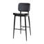 Tabourets de bar Barbarajo LeatherSoft avec repose-pieds intégré en fer-375560952