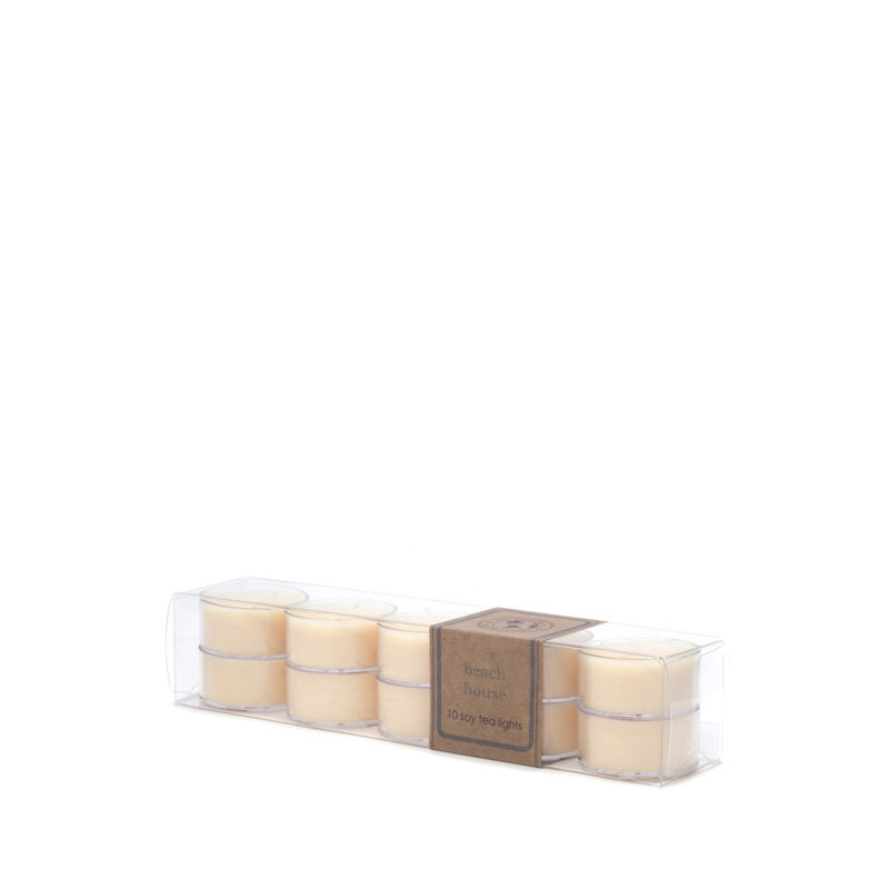 Bougie chauffe-plat parfumée Beach House avec support en plastique