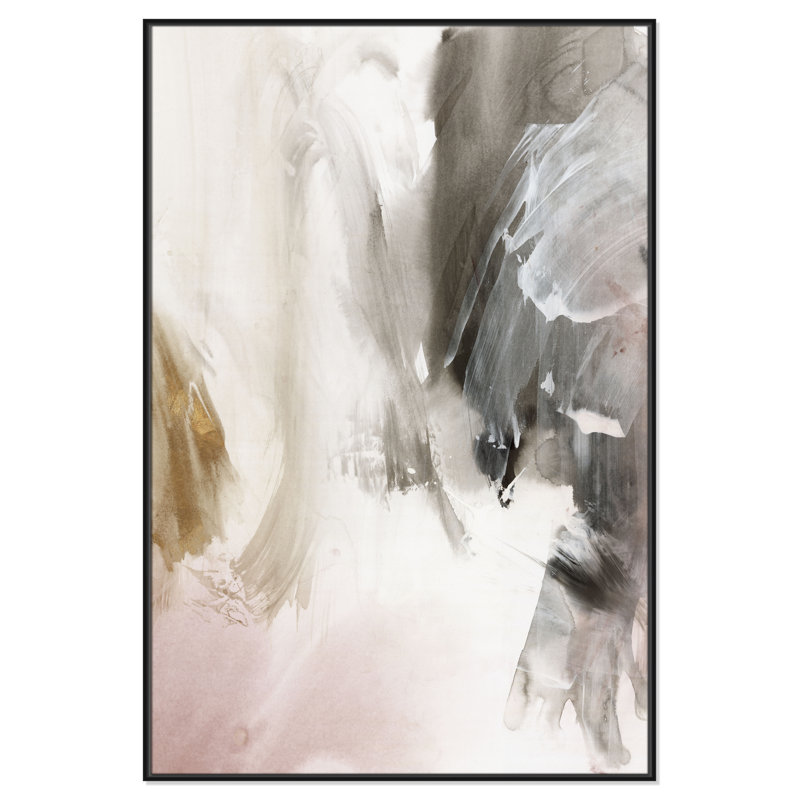 «Stratifié I» par Casa Fine Arts, H 61,5 po x l 41,5 po, Noir