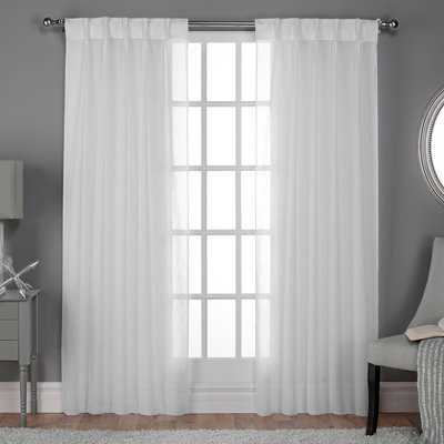 Lusetta Semi-Sheer Curtain Panel Pair