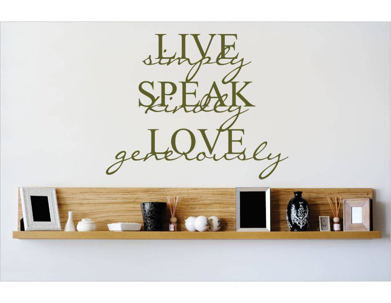Text & Numbers Wall Decal, Green, 18" H x 18" W x 0.16" D