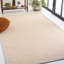 Tapis de couleur unie en laine et sisal Goffe-72938988