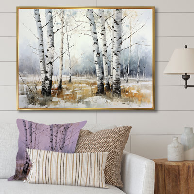" Silver Minimalism Tree Birchs Breath II "