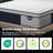 12" Medium Firm 6-Layer Hybrid Mattress with Pocketed Coils & Dual-Zone Support - Memory Foam, Fiberglass-Free - CertiPUR-US/OEKO-TEX Certified-120276911-120276910