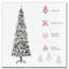 Arbre de Noël artificiel enneigé 7,5 pi