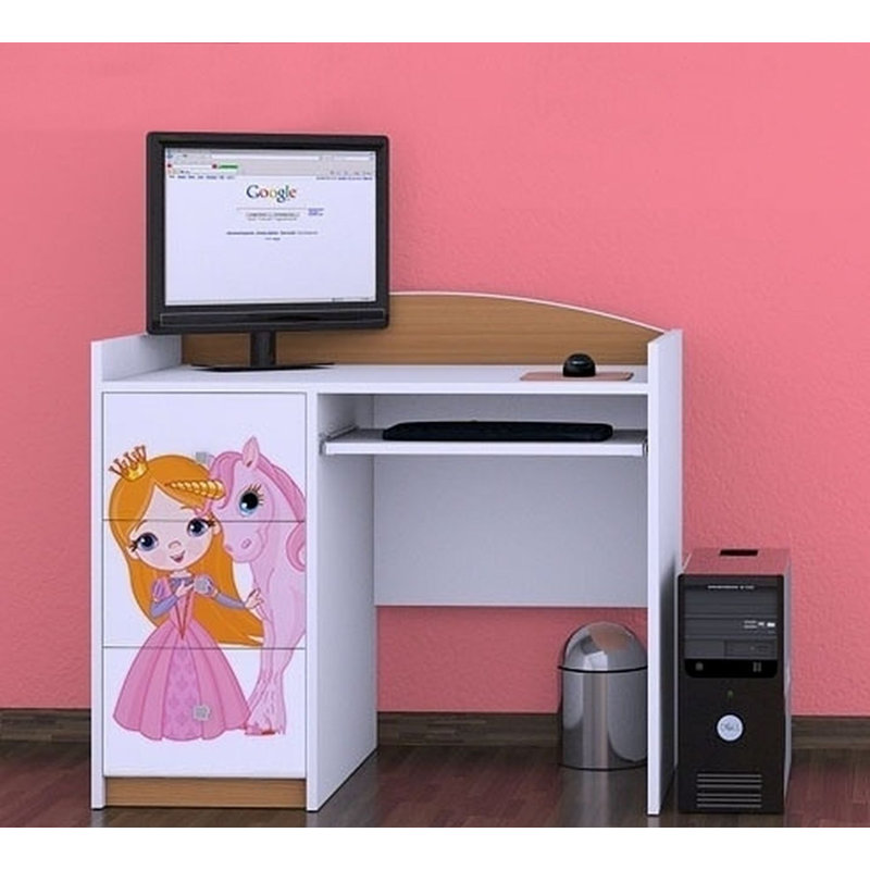 Drumourne 100cm Computer Desk, Light Brown