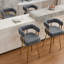 Tabouret de comptoir rembourré (ensemble de 2)-1460105755