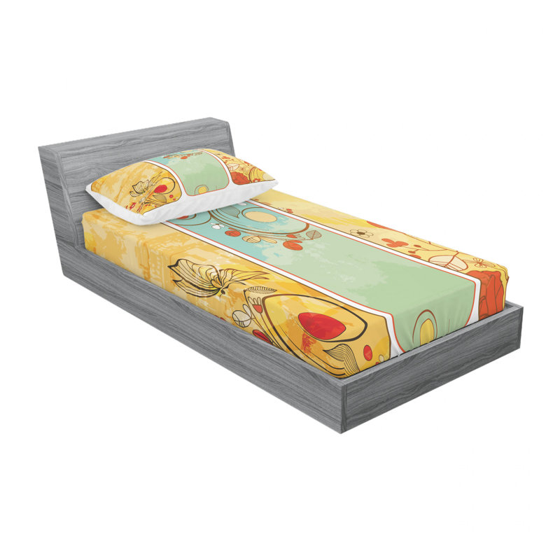 Microfiber Sheet Set, Twin XL Sheet Set with Fitted Sheet