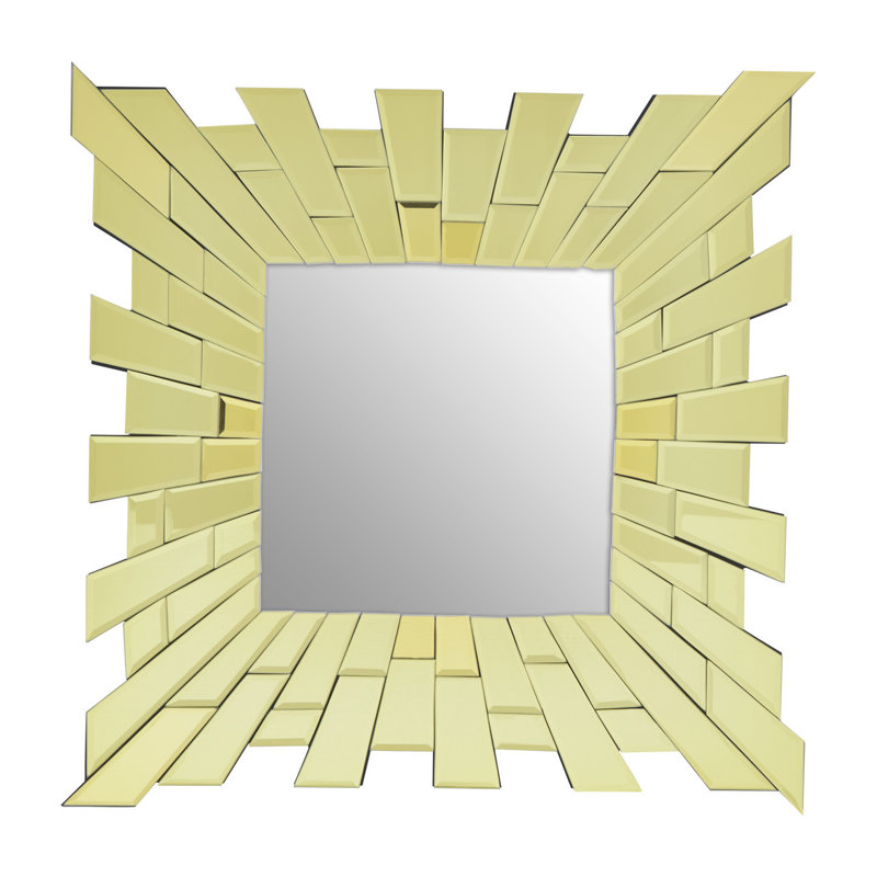 Vickie Solid Wood Flat Wall Mirror