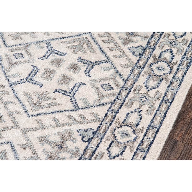 Santorini Viscose Oriental Indoor Rug, Runner 2'3" x 8'