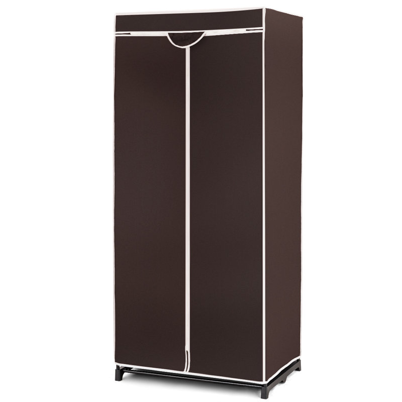 Chenoa 74cm Rolling Portable Wardrobe, Black