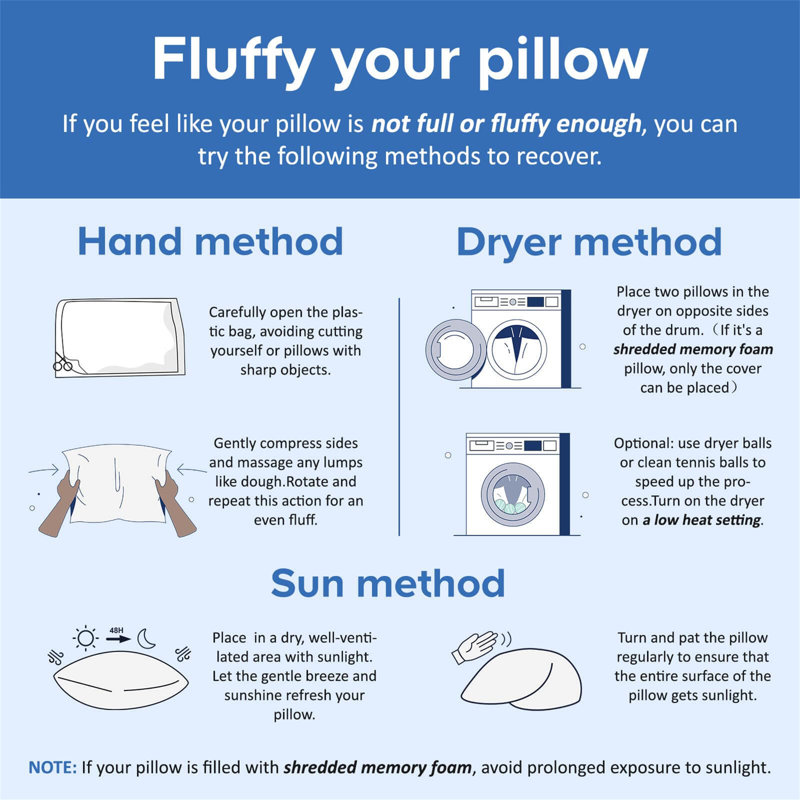 Ruser L70 x W42cm Bed Pillow