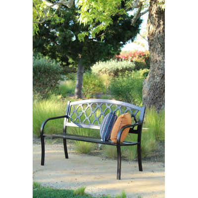 Banc de jardin / parc en acier Evelyn