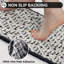 Tapis de bain gaufré, tapis de salle de bain Boho très doux et absorbant, tapis de bain lavable antidérapant, tapis de salle de bain à envers en caoutchouc, tapis de douche extérieur 17 x 24