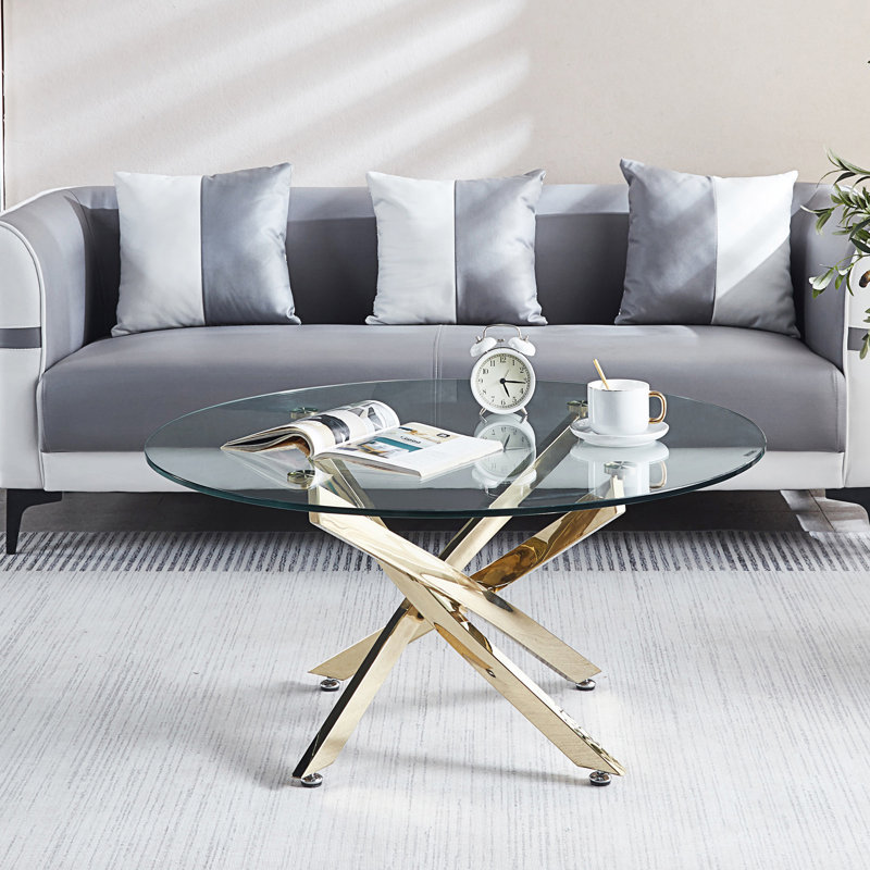 Table basse, table basse Modern Modern, Doré