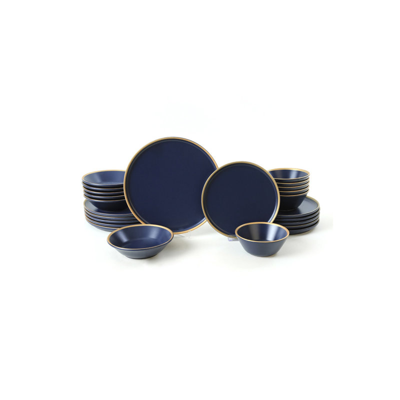 Nereyda Piece Ceramic Dinnerware Set - Service for 6