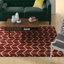 Tapis intérieur de laine à treillis 8 pi 3 po x 9 pi 10 po one-of-kind à la main-noué la 2010 Senac