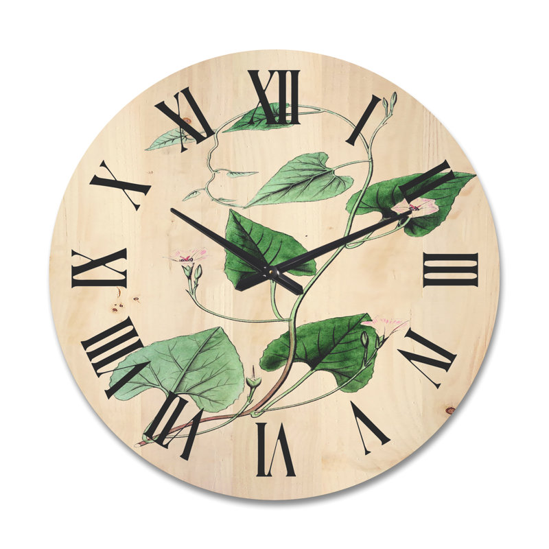 Horloge murale Leaves Plants, Grand