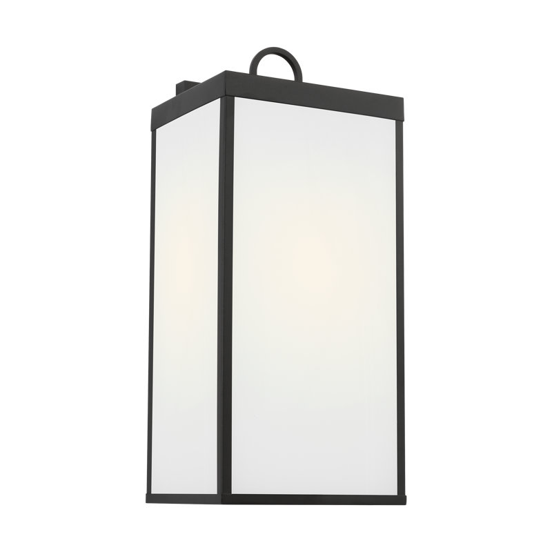 Howell Wall Lantern, 18.25" H x 8" W x 6.75" D, Matte Black