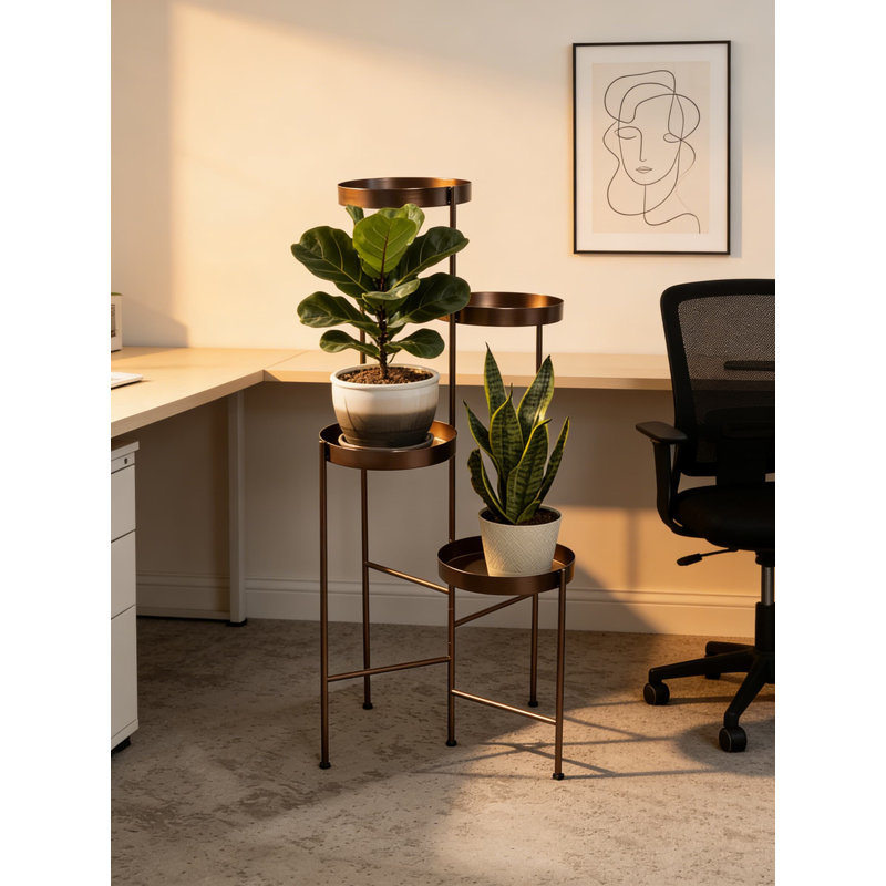 Support à plantes pliable à 4 niveaux Finn