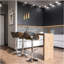 Amery - Tabouret de bar pivotant réglable - Gris anthracite