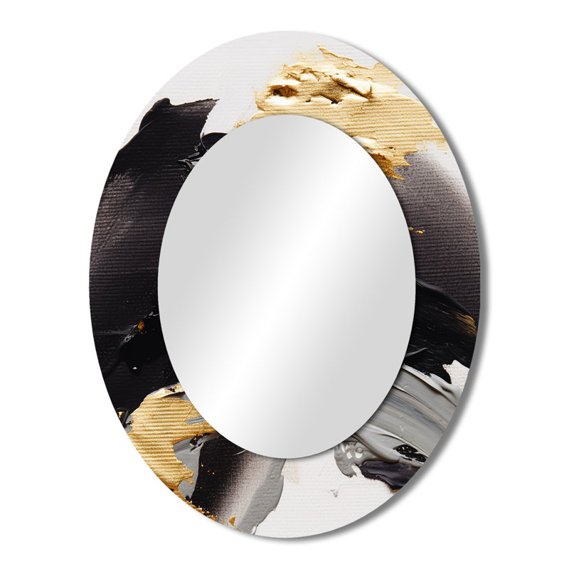 Miroir mural moderne exquis Darling Gold, 43 po x 33 po