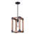 Aalyah 1 - Light Black/Brown Lantern Pendant