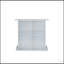 Table de bar blanche à 6 tablettes ultra brillantes avec rangement spacieux, parfaite pour un décor moderne et élégant.
