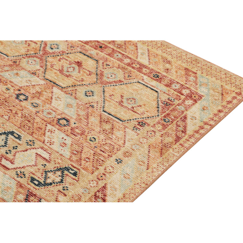 Distressed Homage Wool Geometric Area Rug, Runner 2'6" x 10'