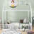 Metal House Bed With Fence-2113519435-2113519433