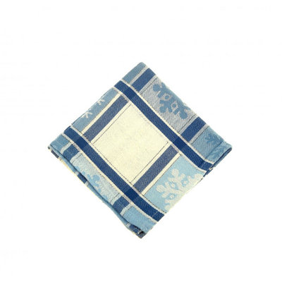 Ensemble de 4 lavettes bleues et ivoire