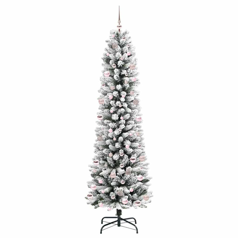 Artificial Christmas Tree with 300 LEDs, 7.87' H, Pink