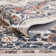 Octavia Distressed Vintage Oriental Ivory Machine Washable Area Rug, Octavia Brick
