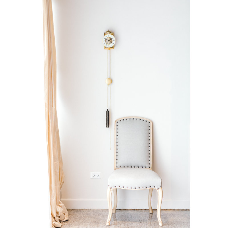 Hamburg Metal Pendulum Wall Clock, Gold