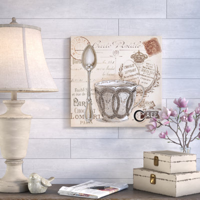 " Paris Coffee Postcard II " by Tre Sorelle Studios