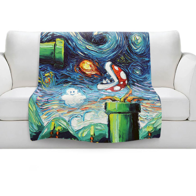 Hand Woven Throw Blanket, 68" x 80"