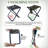 Upgraded Portable Folding Stool, 13 Inch Camping Stool For Adults Fishing Hiking Gardening And Beach With Carry Bag, Hold Up To 450Lbs[Camo]