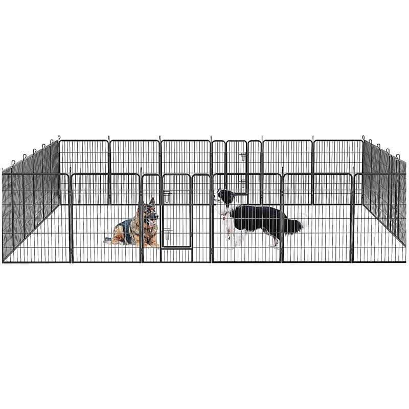 Parc pliable pour animaux 40 po - 24 panneaux, pour chiens, lapins et autres petits animaux