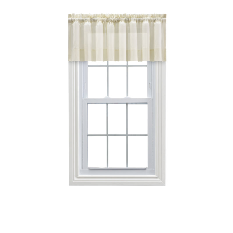 Tangina Tailored Window Valance, Natural