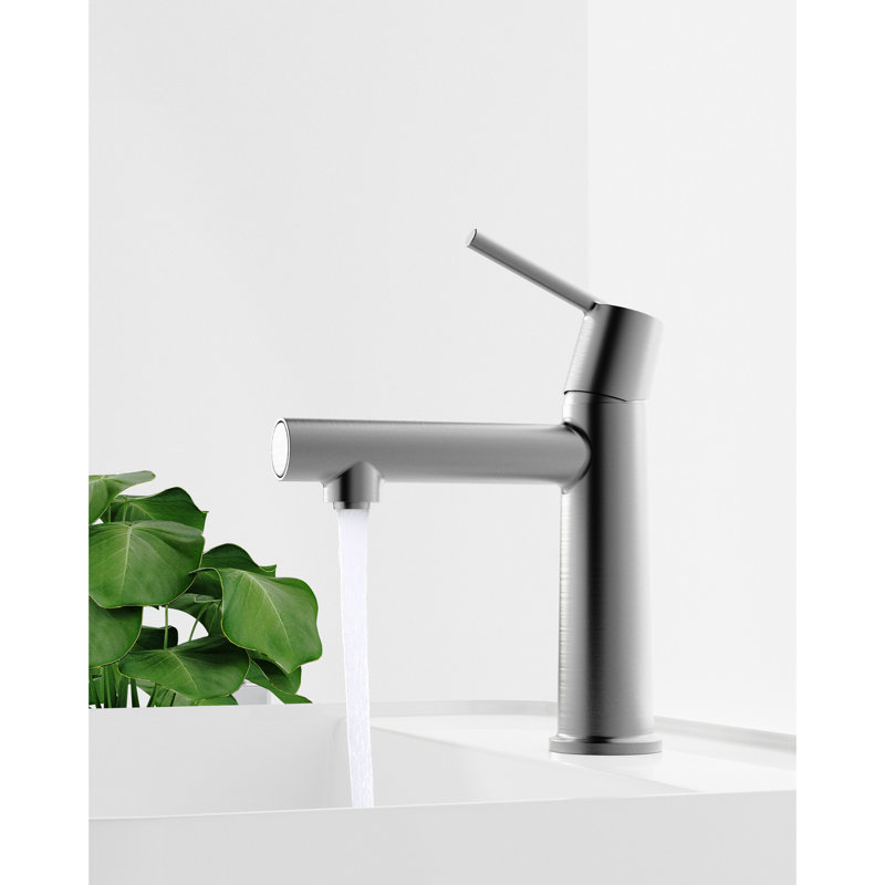 Bathroom Faucet In Gray - 1 Handle Deck Mount, 21 Flow Settings, Corrosion, Scratch-, Water Saving Aerator, No Spot, Color Mounted, Handle, Modes, Zinc, Soft Touch Flow, Efficient, Fingerprint