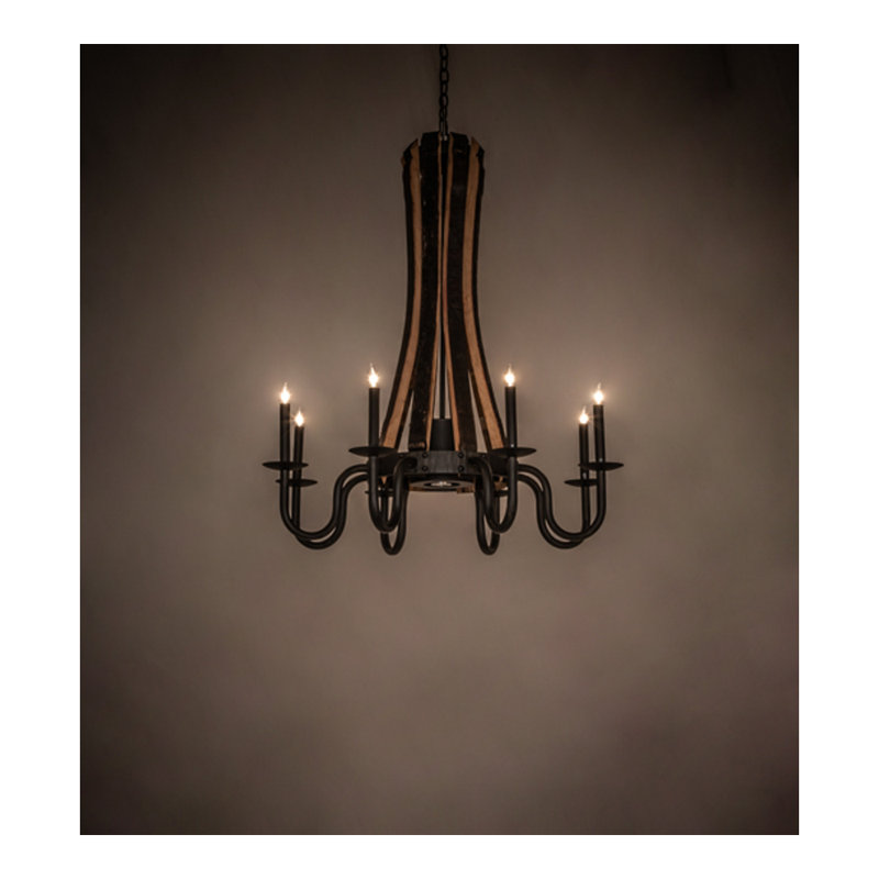 Barrel Stave 9 - Light Chandelier