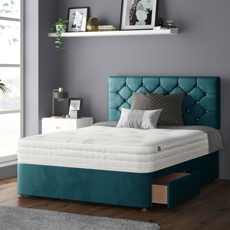 Farallones Upholstered Headboard, Mallard, Small Double (4')