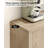 Fluted Storage Cabinet With Doors, Sideboard Buffet Cabinet With Storage, Modern Credenza For Kitchen, Entryway, Dining Room, Living Room, Oak 