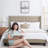 Nestl Wingback Diamond Upholstered Platform Bed-101072302-101072301