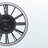 Sarine Round Wall Clock in Black and Silver, Transitional Style