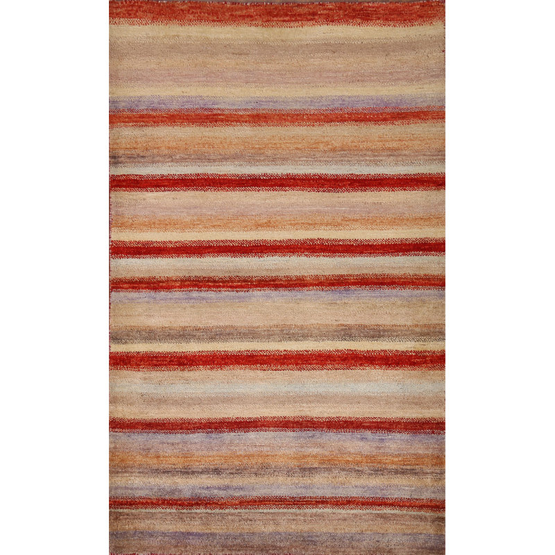 Gabbeh One-of-a-Kind 3' X 5'2" New Age Wool Area Rug in