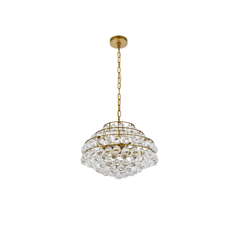 Kieron 5 - Light Unique/Statement Pendant, 73" H x 18" W x 18" D, Brass