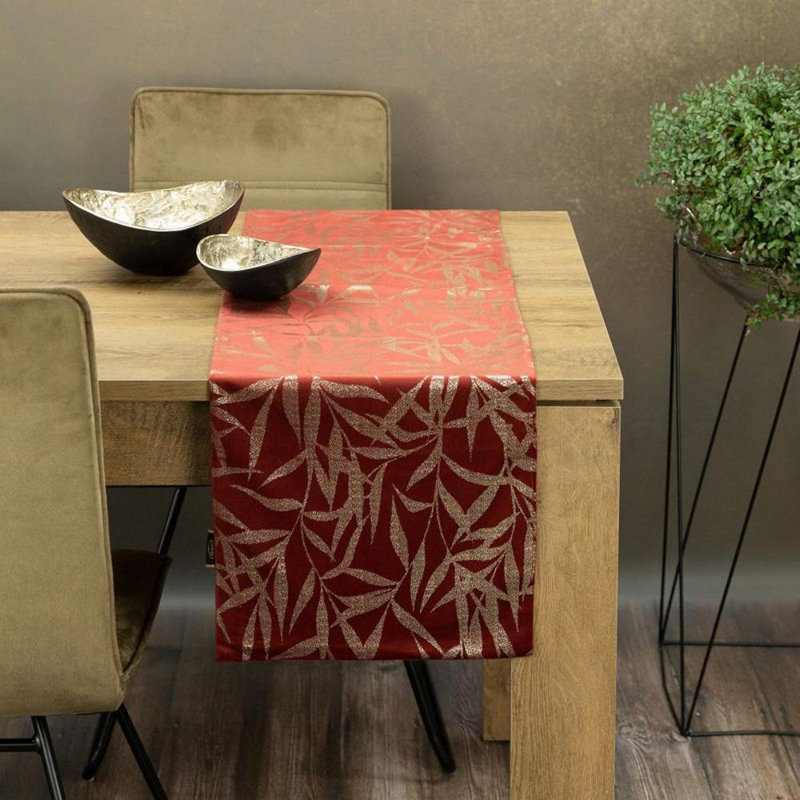 Blink Tablecloth 15 35X140 Cm Beige, Brick, 35cm W x 220cm L